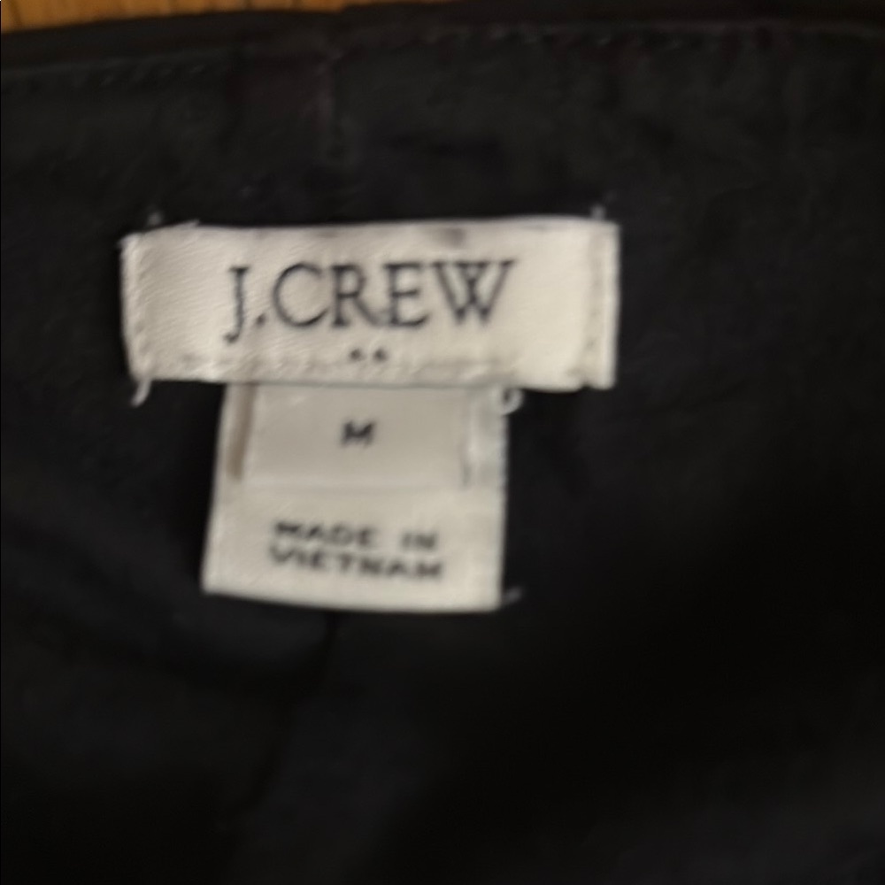 J. Crew Factory Black Fitted Tie Front Tank Top - Picture 5 of 6